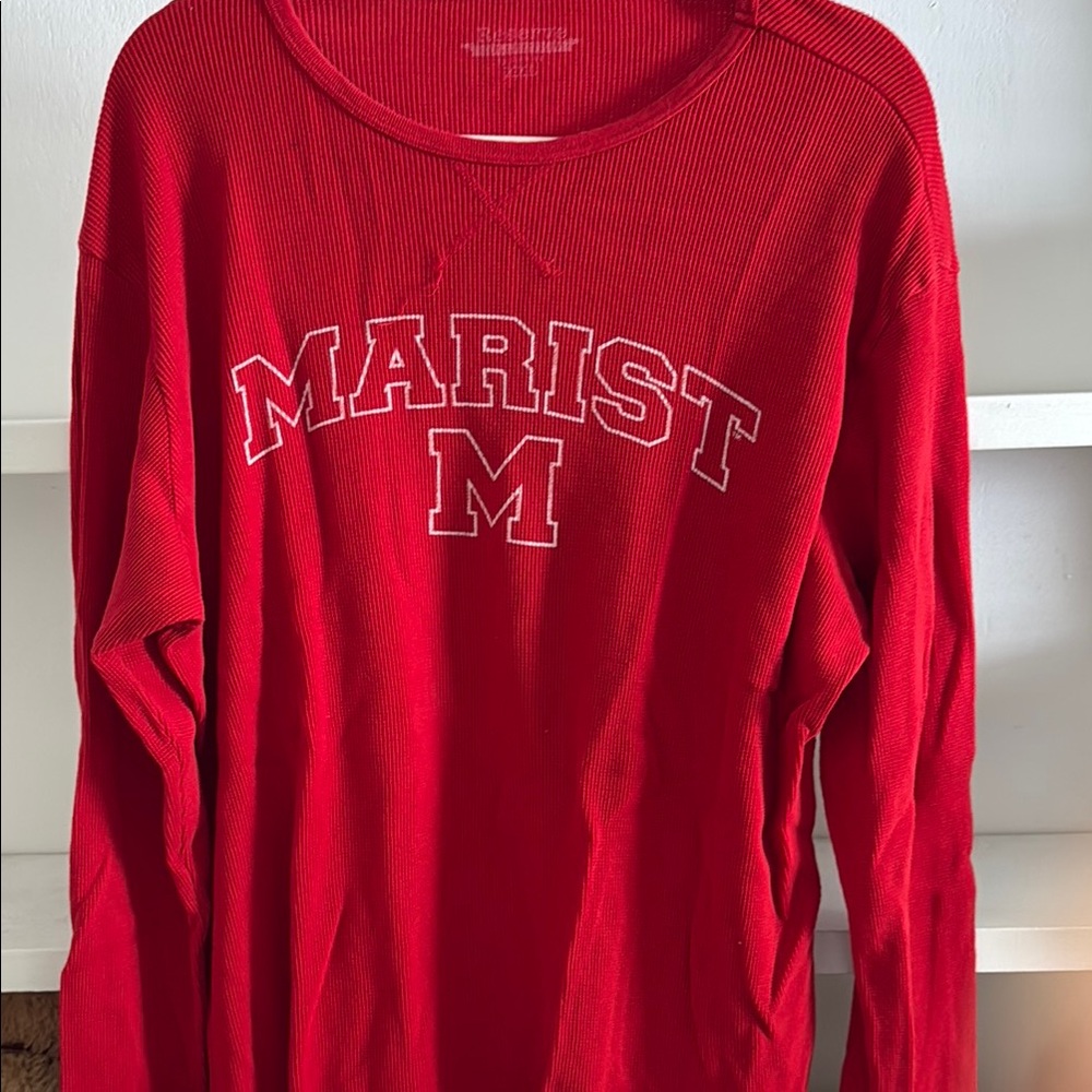 Red Marist Long Sleeve thermal Shirt